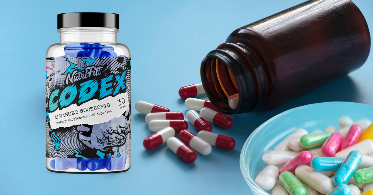 An image showing various nootropic dietary supplements.