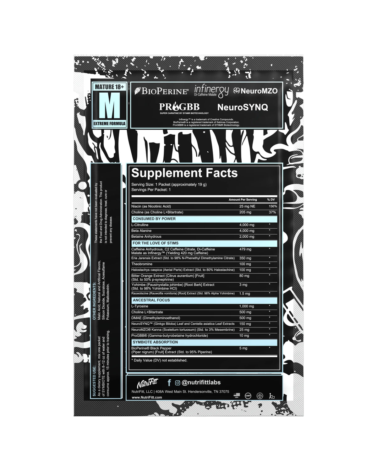 SYMBIOTE EXTREME PRE-WORKOUT SACHETS