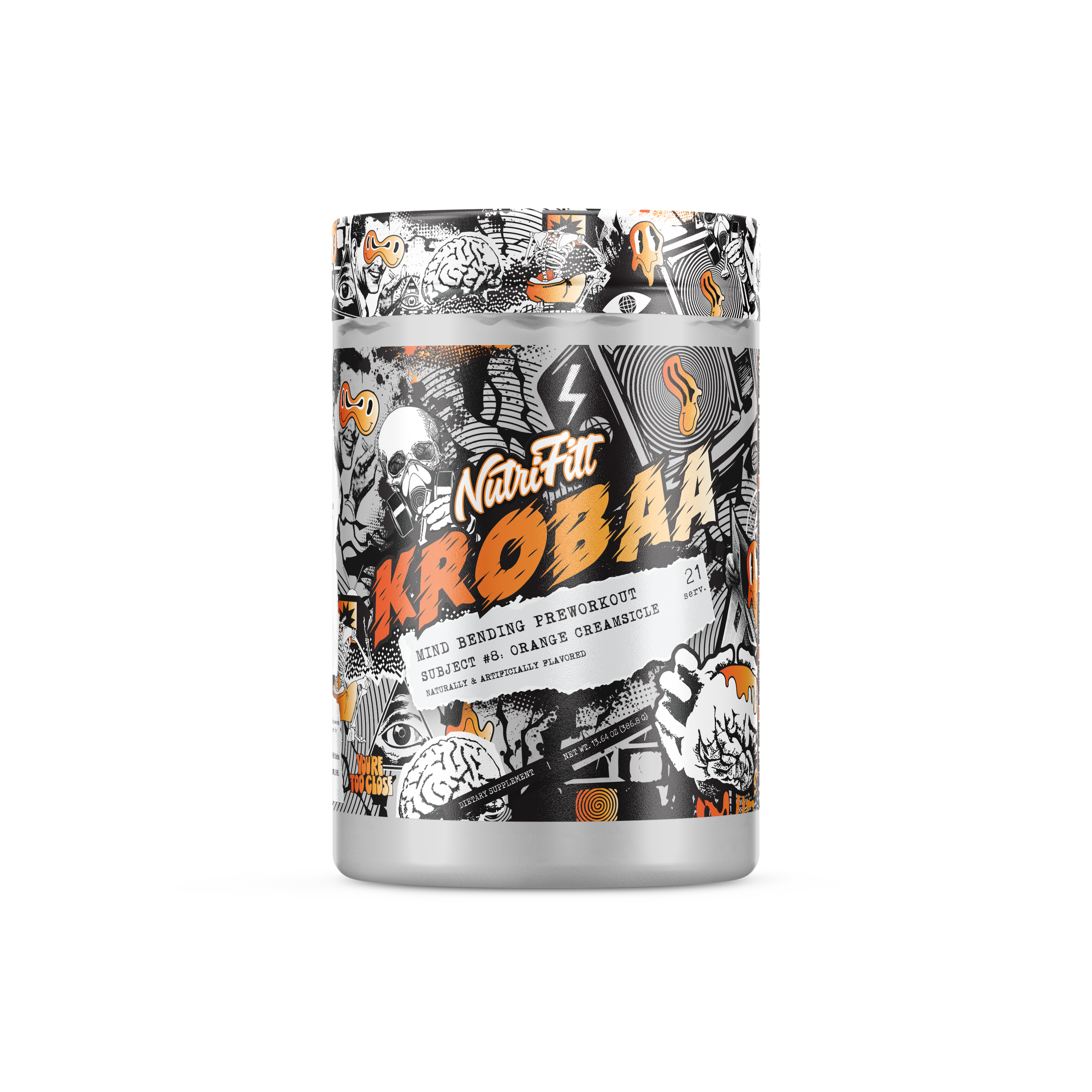 nutrifitt krobaa mind bending preworkout subject #6 orange creamsicle