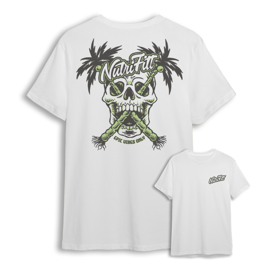 nutrifitt epic vibes only skull palm
