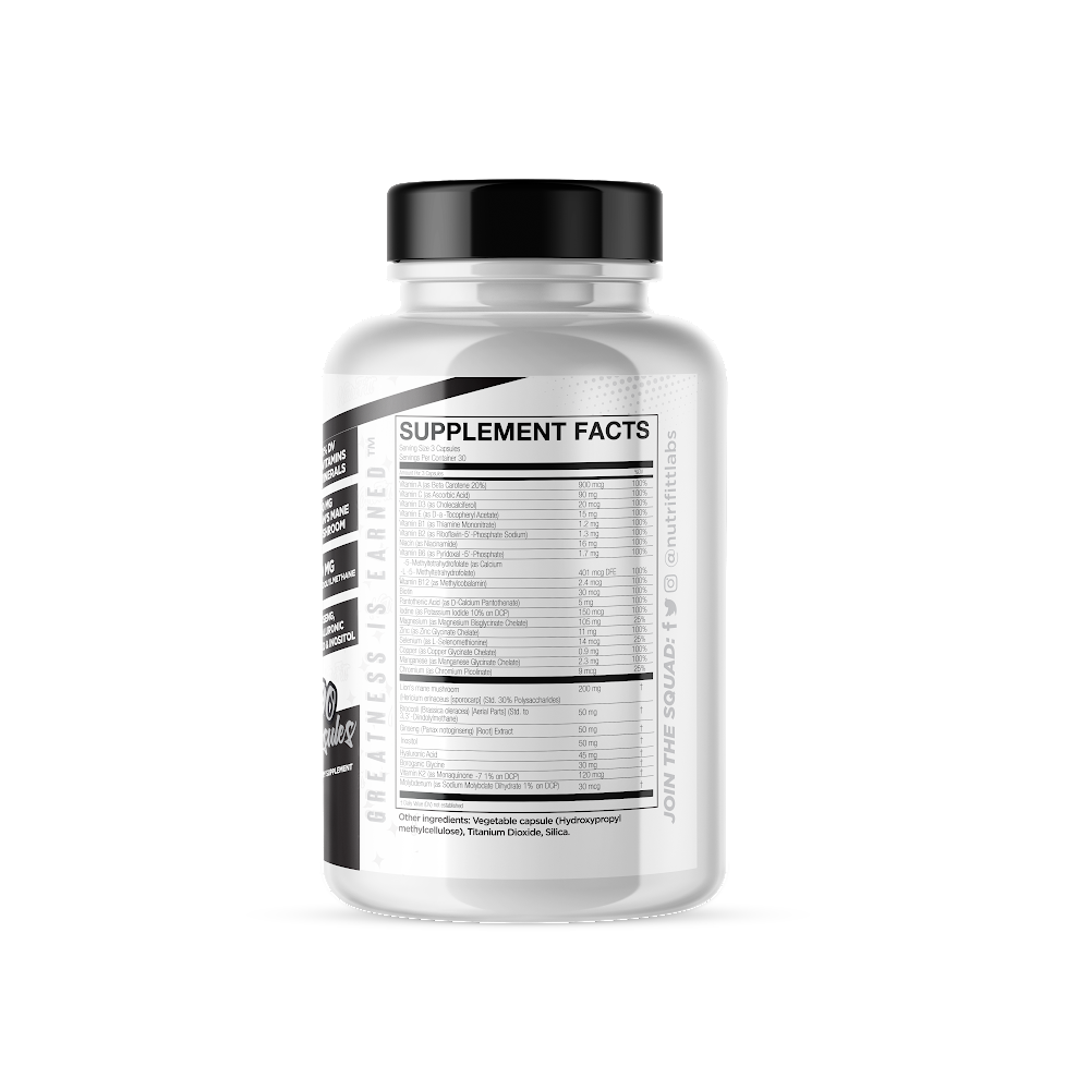 nutrifitt epic multi high performance multivitamin supplement facts